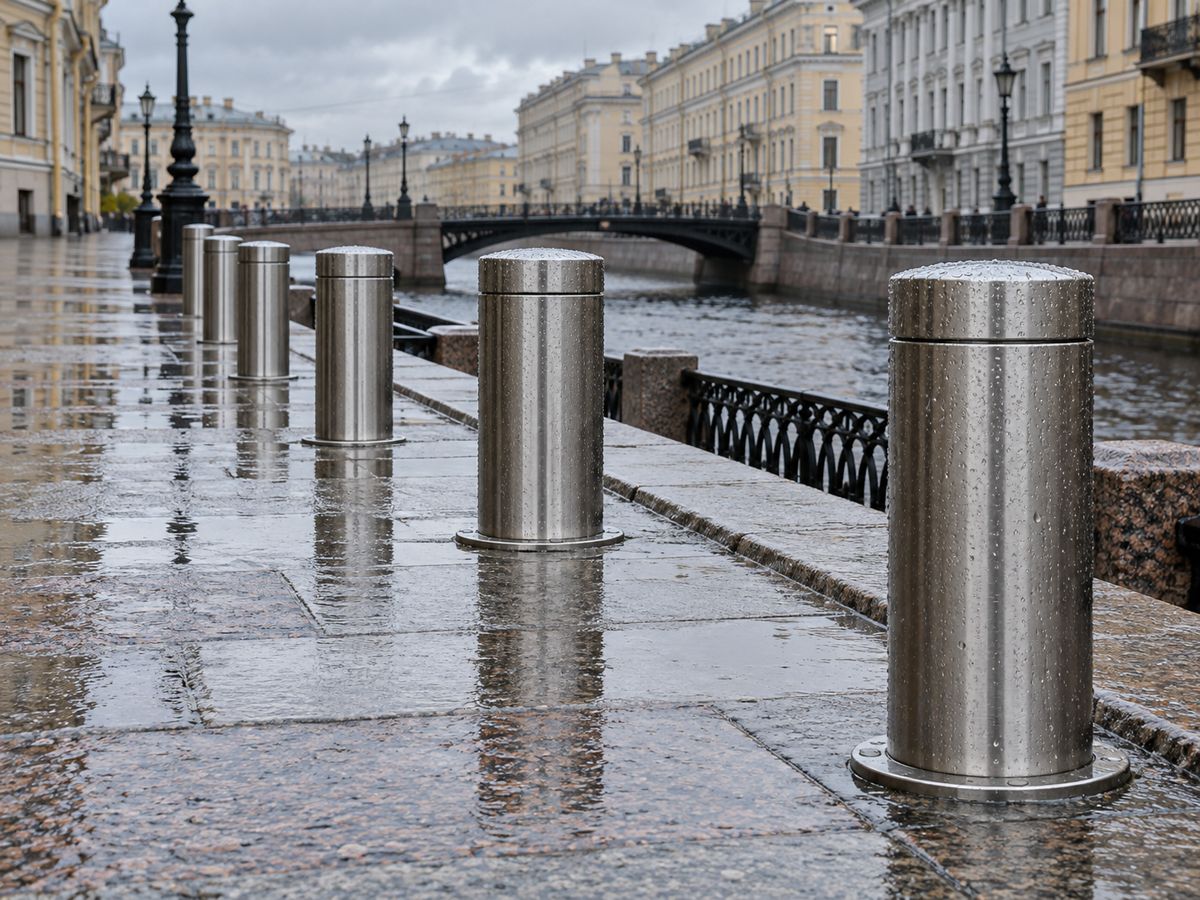 Болларды на набережной канала