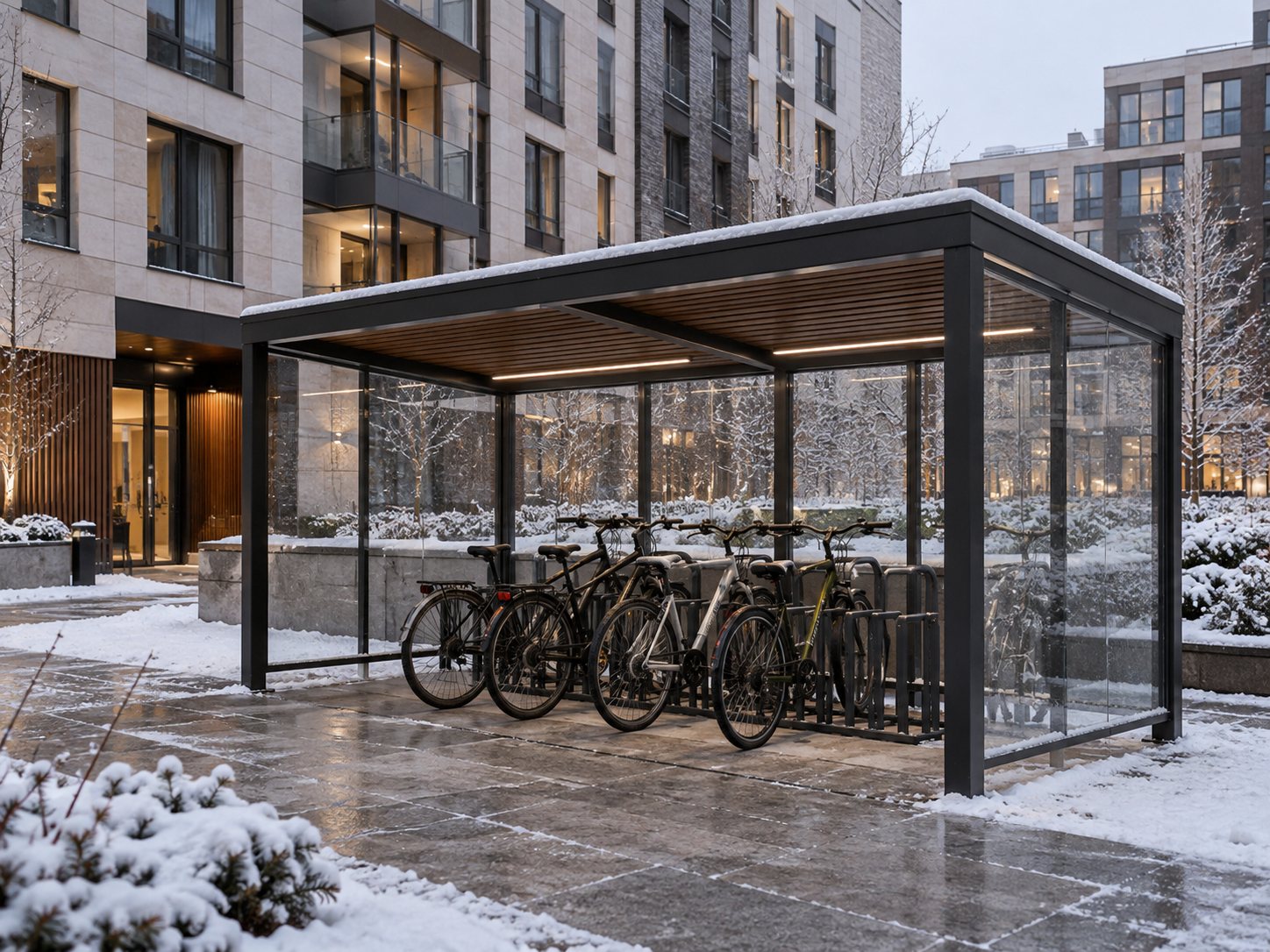 Велонавес со стеклянными стенками