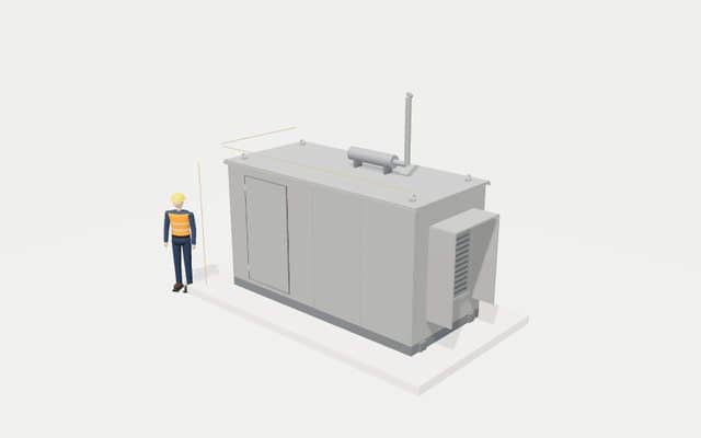 3D модель кожуха для ДГУ